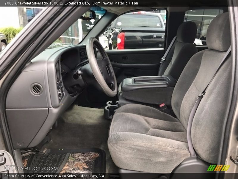 Light Pewter Metallic / Tan 2003 Chevrolet Silverado 1500 LS Extended Cab