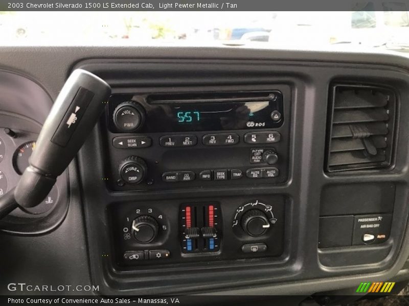 Light Pewter Metallic / Tan 2003 Chevrolet Silverado 1500 LS Extended Cab