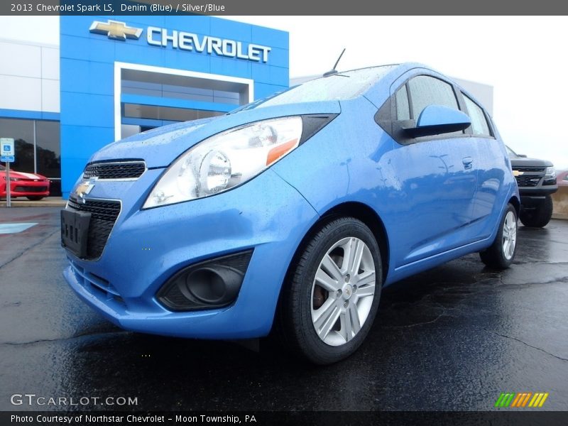 Denim (Blue) / Silver/Blue 2013 Chevrolet Spark LS