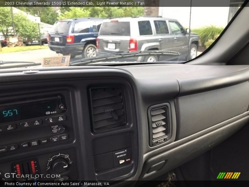 Light Pewter Metallic / Tan 2003 Chevrolet Silverado 1500 LS Extended Cab