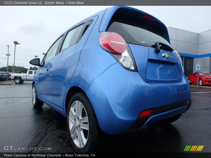Denim (Blue) / Silver/Blue 2013 Chevrolet Spark LS