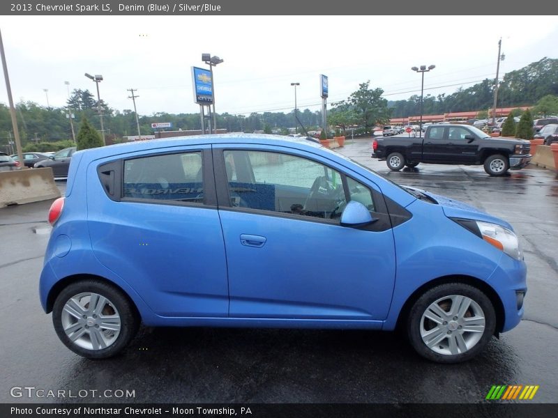 Denim (Blue) / Silver/Blue 2013 Chevrolet Spark LS