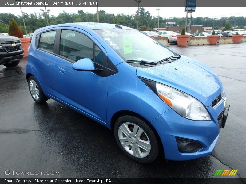 Denim (Blue) / Silver/Blue 2013 Chevrolet Spark LS