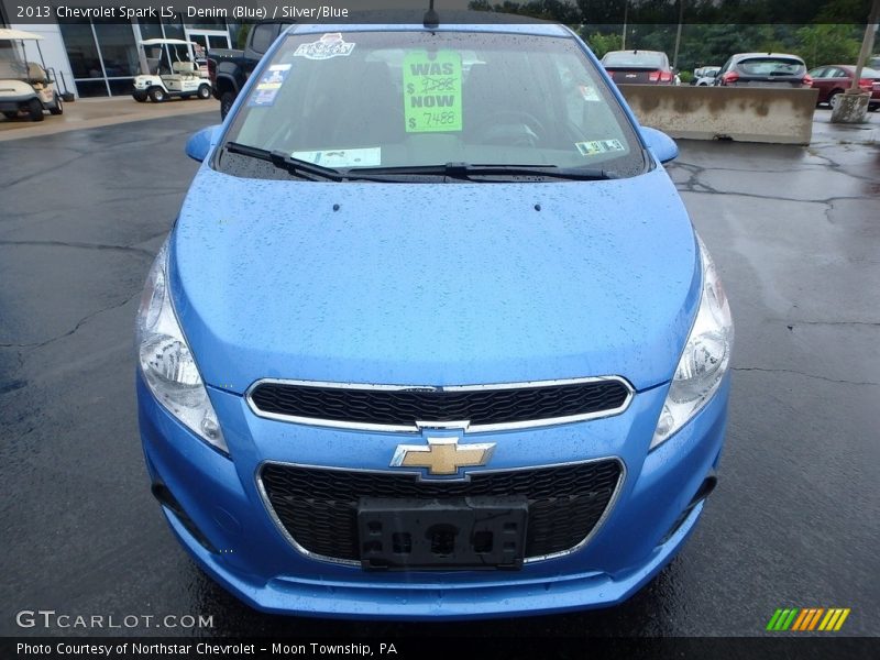 Denim (Blue) / Silver/Blue 2013 Chevrolet Spark LS