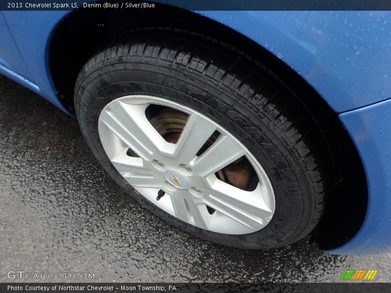 Denim (Blue) / Silver/Blue 2013 Chevrolet Spark LS