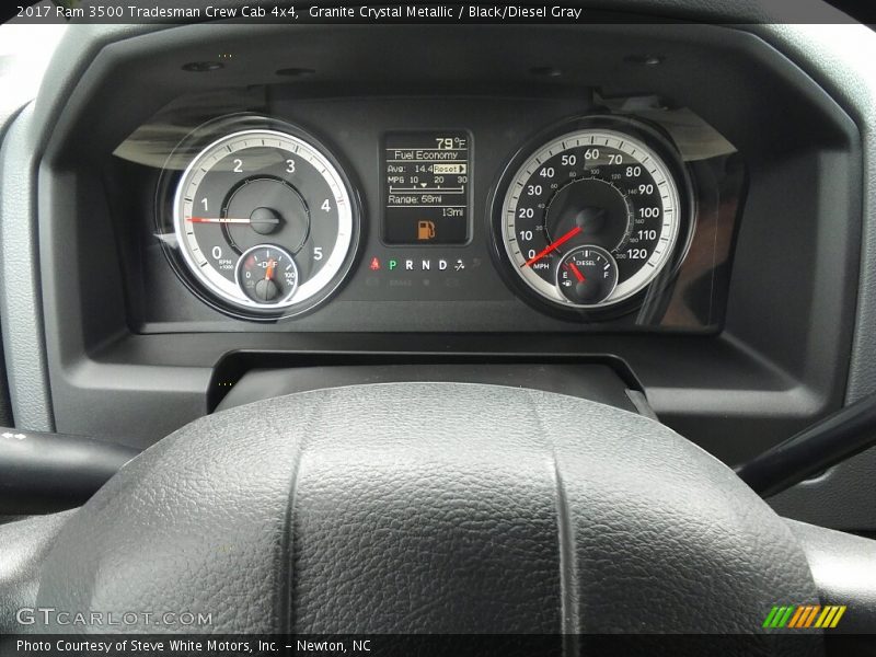 Granite Crystal Metallic / Black/Diesel Gray 2017 Ram 3500 Tradesman Crew Cab 4x4