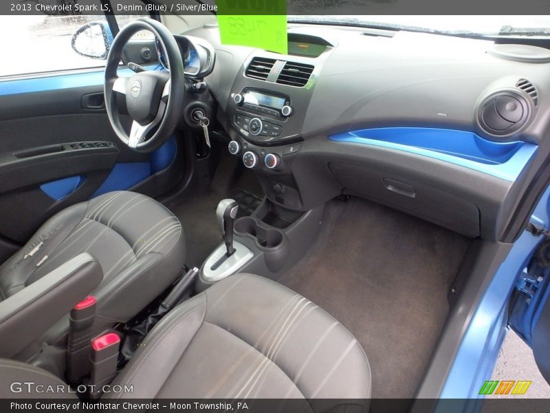 Denim (Blue) / Silver/Blue 2013 Chevrolet Spark LS