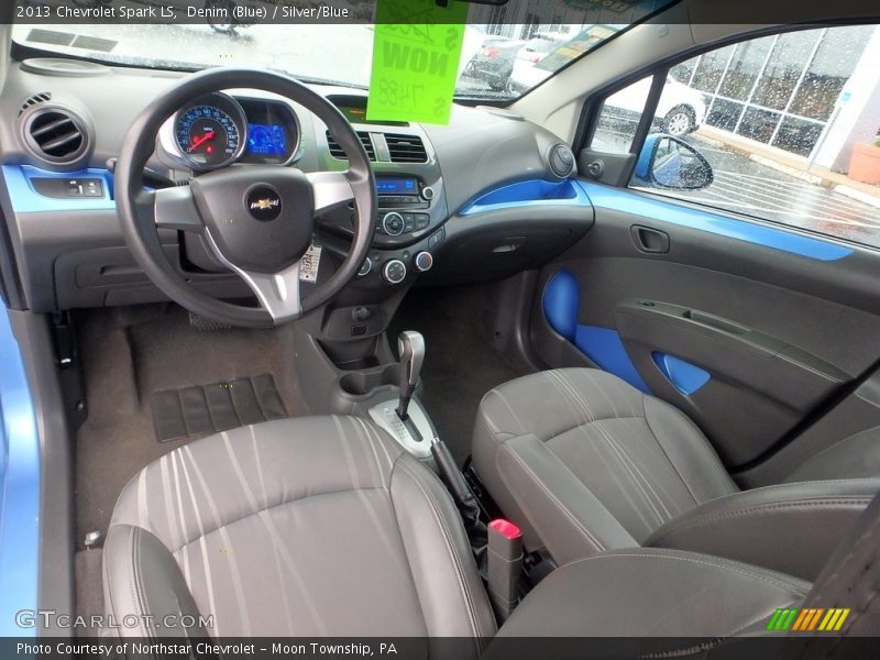 Denim (Blue) / Silver/Blue 2013 Chevrolet Spark LS