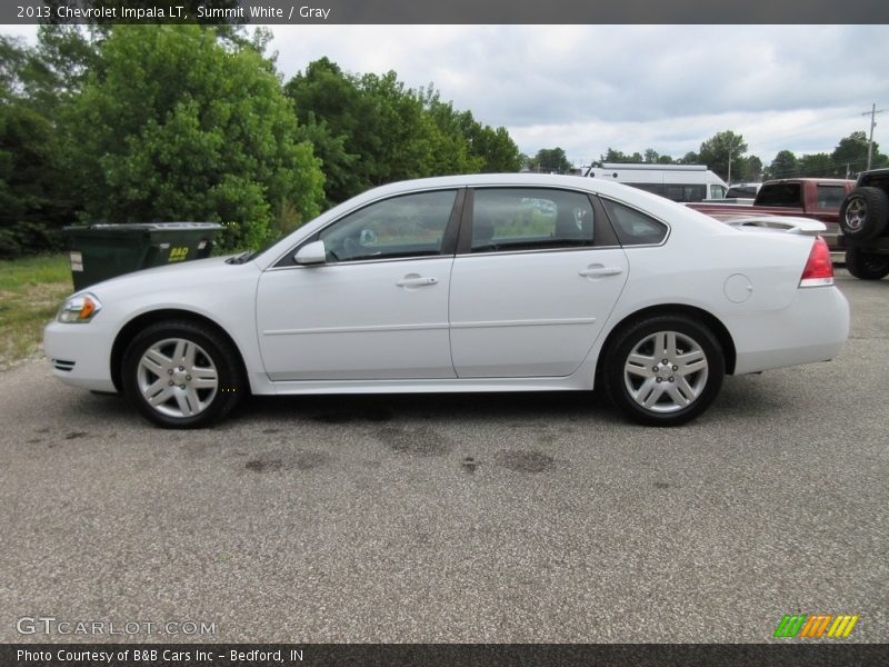 Summit White / Gray 2013 Chevrolet Impala LT