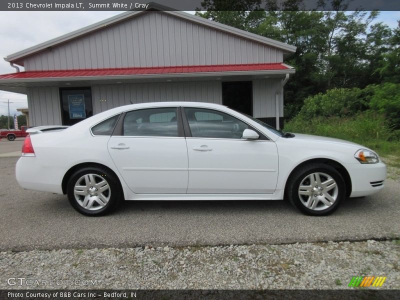 Summit White / Gray 2013 Chevrolet Impala LT