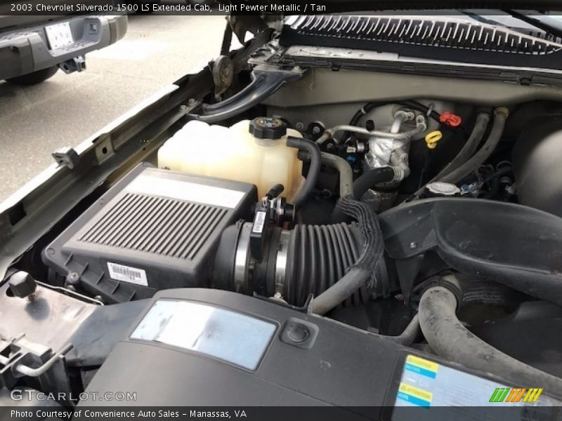 Light Pewter Metallic / Tan 2003 Chevrolet Silverado 1500 LS Extended Cab
