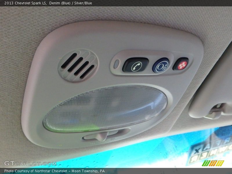 Denim (Blue) / Silver/Blue 2013 Chevrolet Spark LS