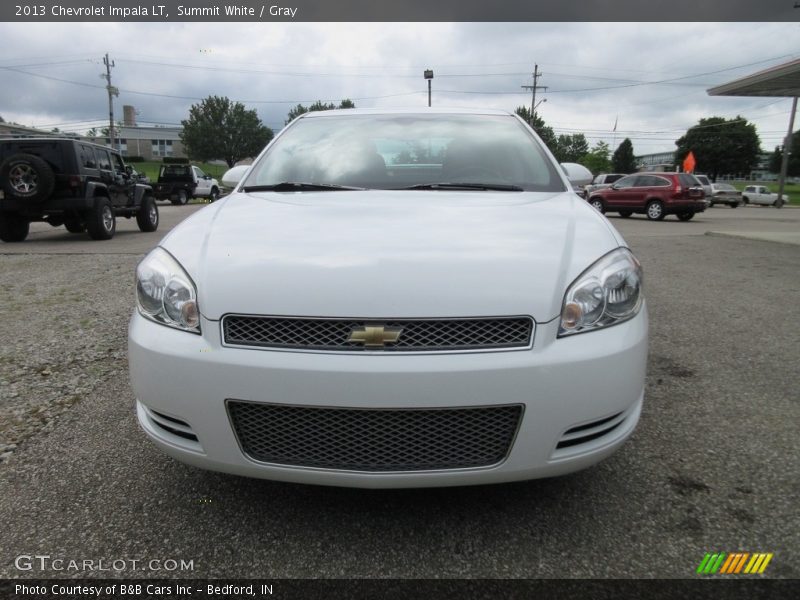 Summit White / Gray 2013 Chevrolet Impala LT
