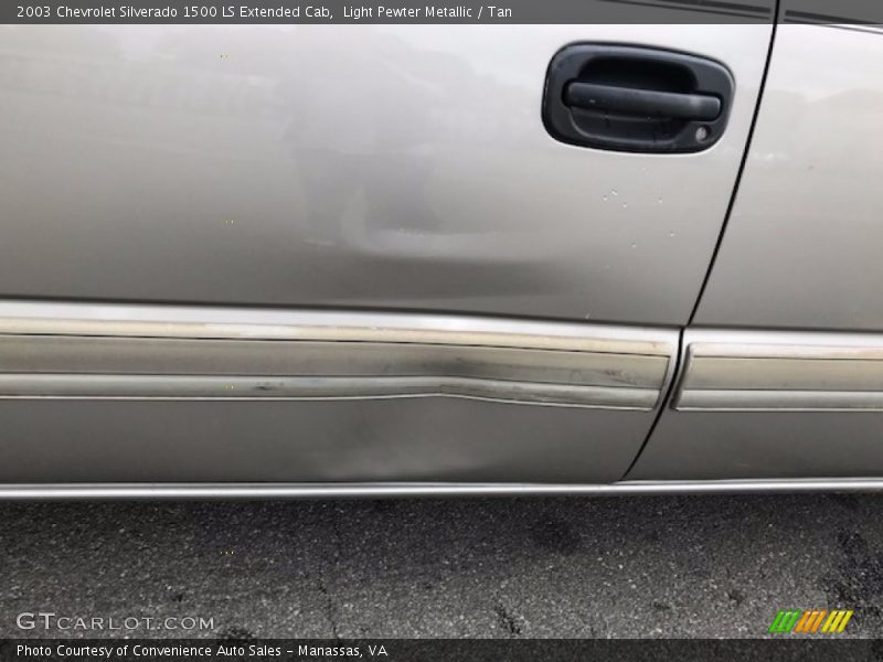 Light Pewter Metallic / Tan 2003 Chevrolet Silverado 1500 LS Extended Cab