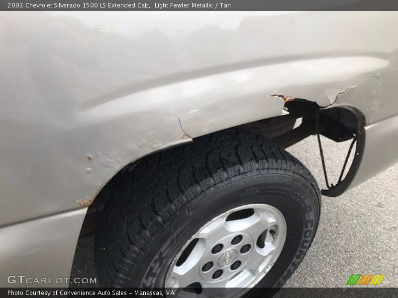 Light Pewter Metallic / Tan 2003 Chevrolet Silverado 1500 LS Extended Cab