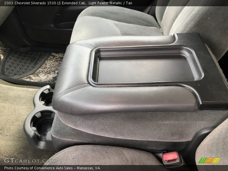 Light Pewter Metallic / Tan 2003 Chevrolet Silverado 1500 LS Extended Cab