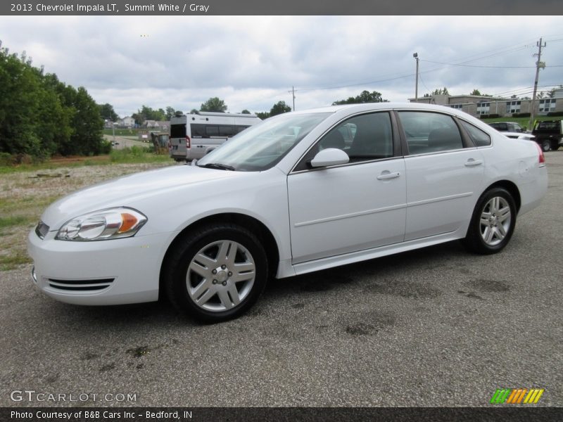 Summit White / Gray 2013 Chevrolet Impala LT