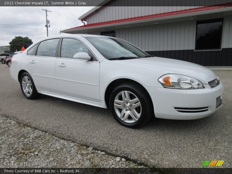 Summit White / Gray 2013 Chevrolet Impala LT