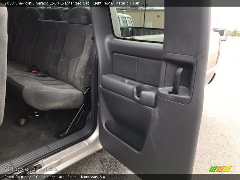 Light Pewter Metallic / Tan 2003 Chevrolet Silverado 1500 LS Extended Cab