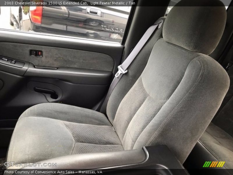Light Pewter Metallic / Tan 2003 Chevrolet Silverado 1500 LS Extended Cab
