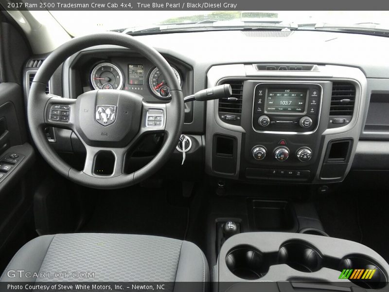 True Blue Pearl / Black/Diesel Gray 2017 Ram 2500 Tradesman Crew Cab 4x4