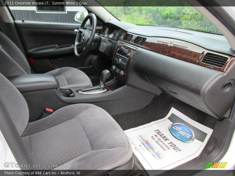 Summit White / Gray 2013 Chevrolet Impala LT