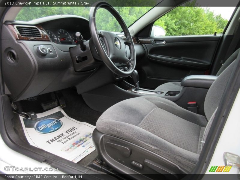 Summit White / Gray 2013 Chevrolet Impala LT