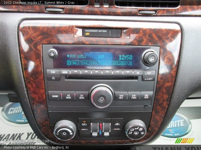 Summit White / Gray 2013 Chevrolet Impala LT