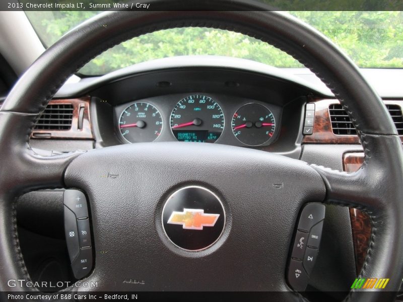 Summit White / Gray 2013 Chevrolet Impala LT
