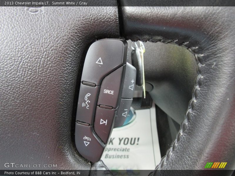 Summit White / Gray 2013 Chevrolet Impala LT