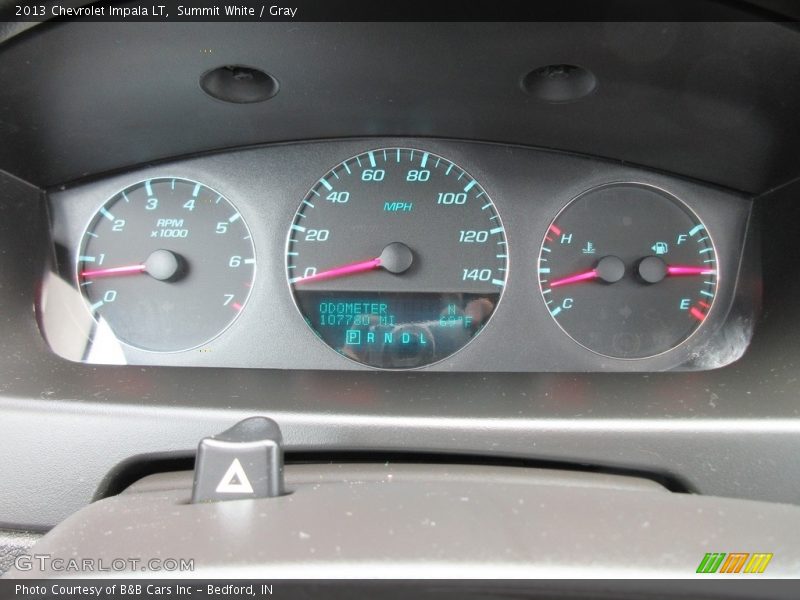 Summit White / Gray 2013 Chevrolet Impala LT
