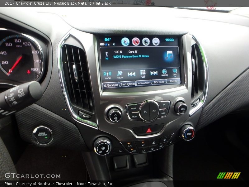 Mosaic Black Metallic / Jet Black 2017 Chevrolet Cruze LT