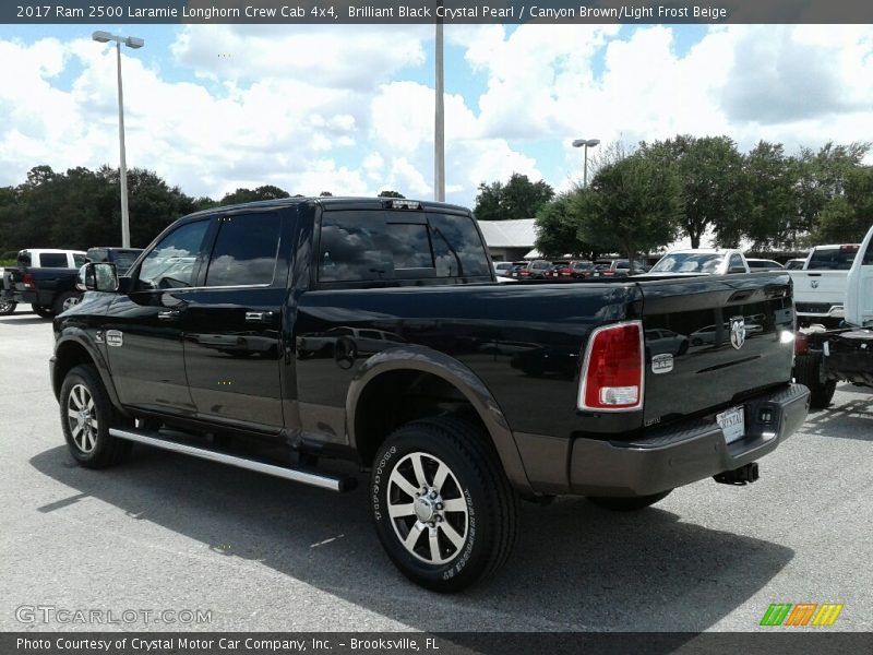 Brilliant Black Crystal Pearl / Canyon Brown/Light Frost Beige 2017 Ram 2500 Laramie Longhorn Crew Cab 4x4