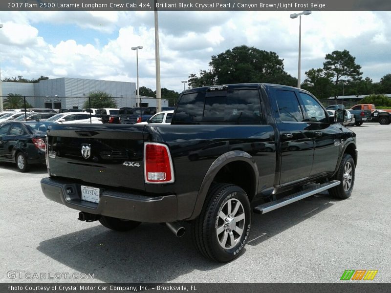 Brilliant Black Crystal Pearl / Canyon Brown/Light Frost Beige 2017 Ram 2500 Laramie Longhorn Crew Cab 4x4