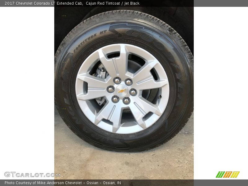 Cajun Red Tintcoat / Jet Black 2017 Chevrolet Colorado LT Extended Cab
