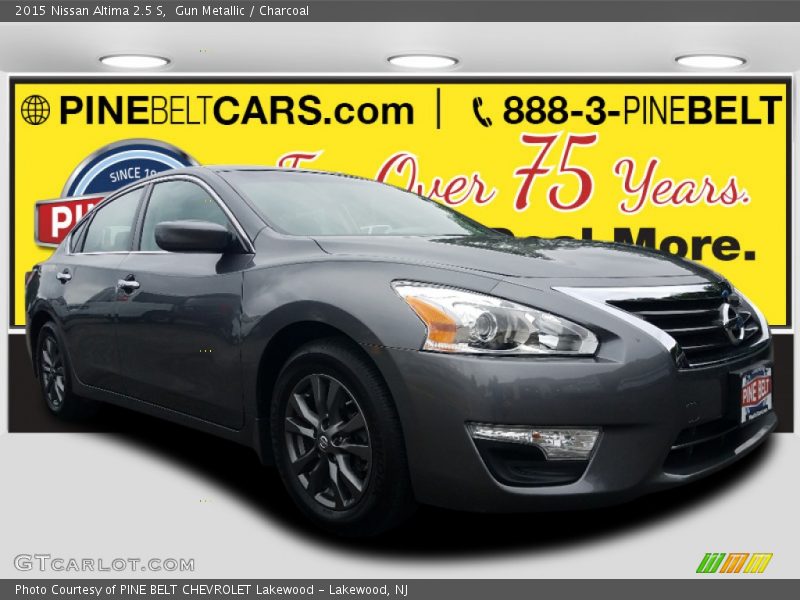 Gun Metallic / Charcoal 2015 Nissan Altima 2.5 S