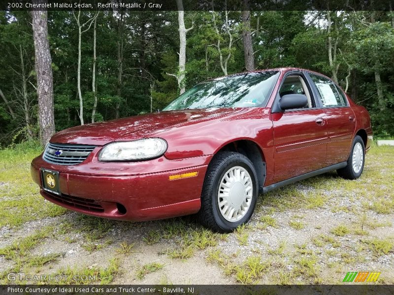 Redfire Metallic / Gray 2002 Chevrolet Malibu Sedan