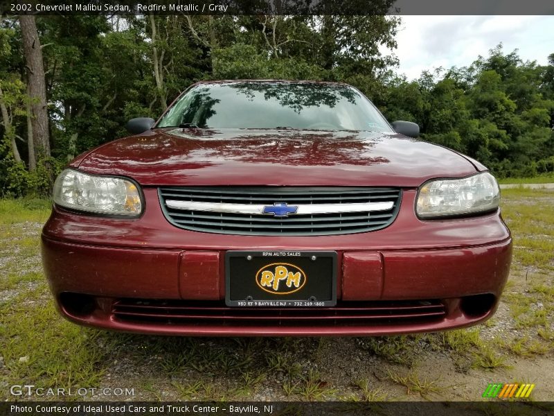 Redfire Metallic / Gray 2002 Chevrolet Malibu Sedan