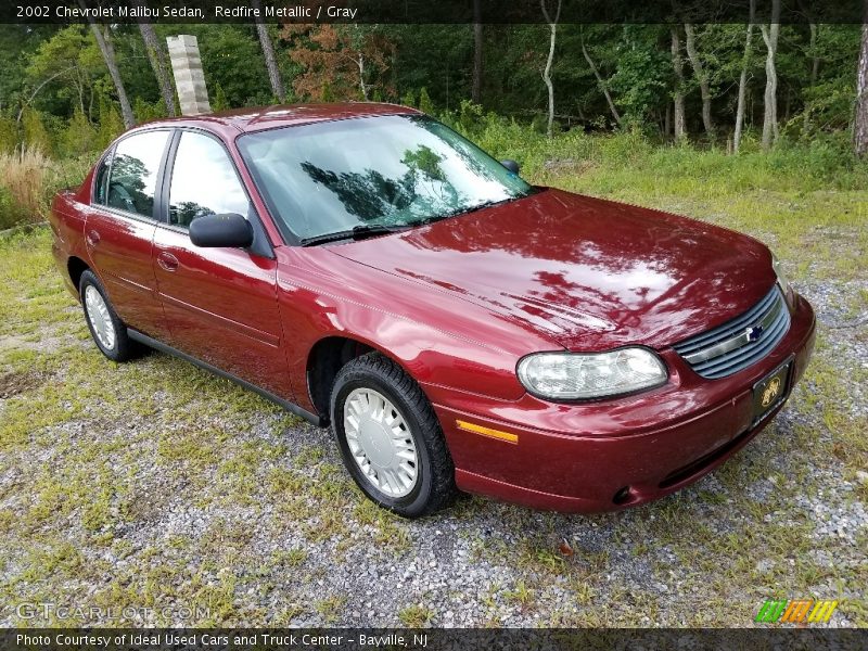 Redfire Metallic / Gray 2002 Chevrolet Malibu Sedan