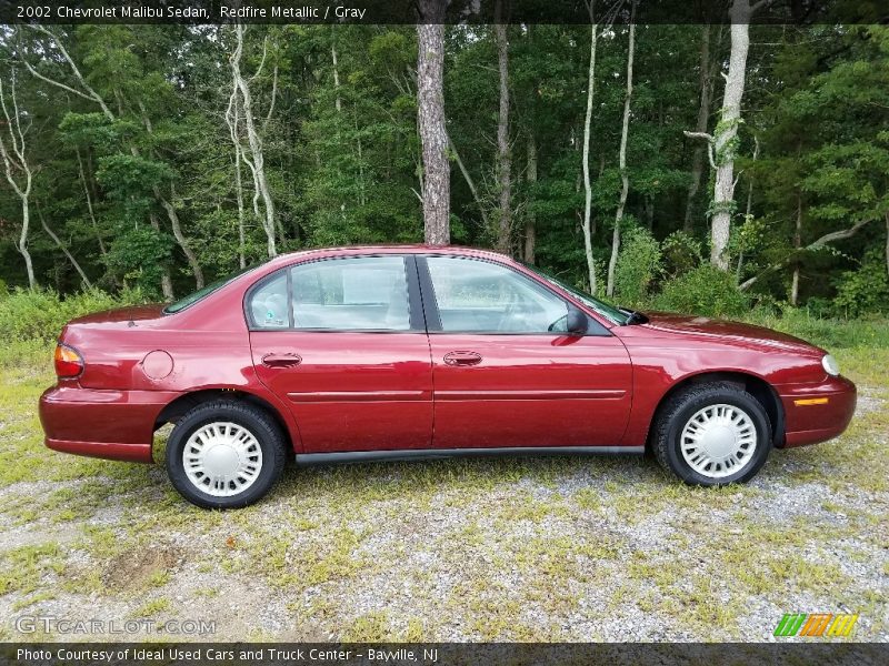 Redfire Metallic / Gray 2002 Chevrolet Malibu Sedan
