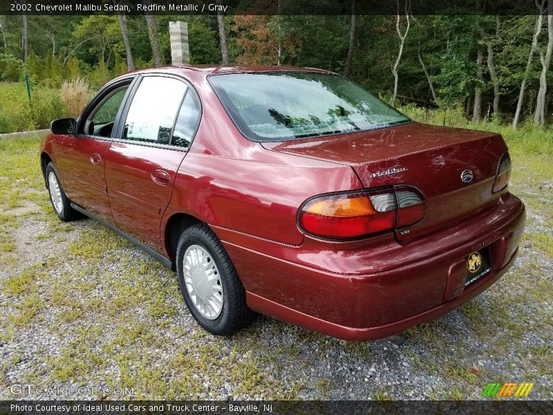 Redfire Metallic / Gray 2002 Chevrolet Malibu Sedan