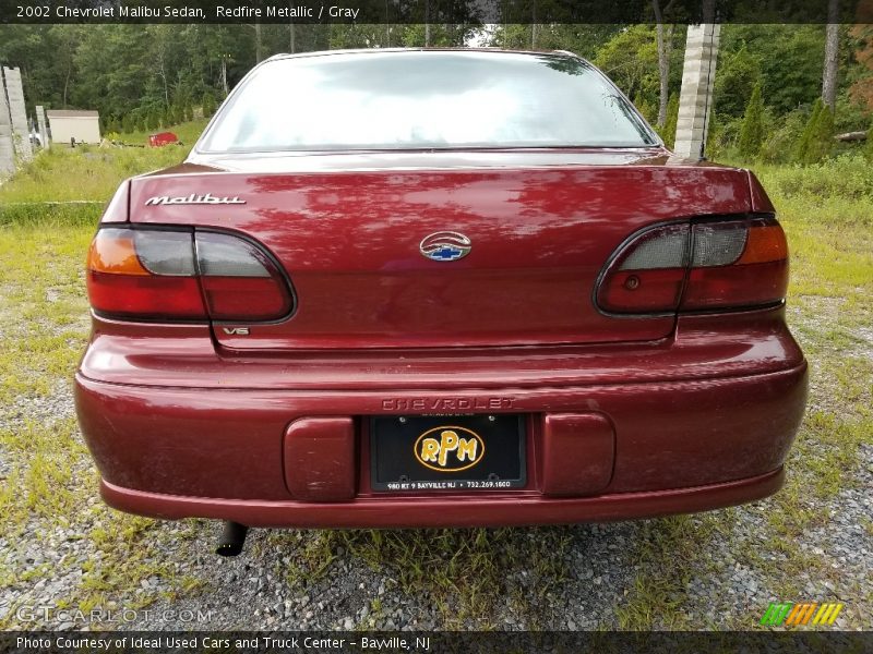 Redfire Metallic / Gray 2002 Chevrolet Malibu Sedan