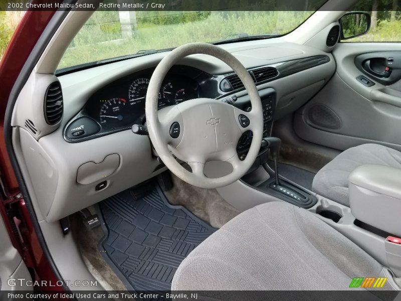 Redfire Metallic / Gray 2002 Chevrolet Malibu Sedan
