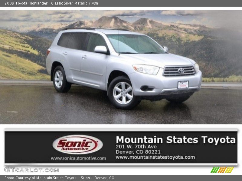 Classic Silver Metallic / Ash 2009 Toyota Highlander