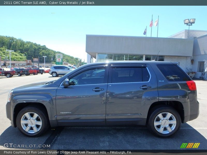 Cyber Gray Metallic / Jet Black 2011 GMC Terrain SLE AWD