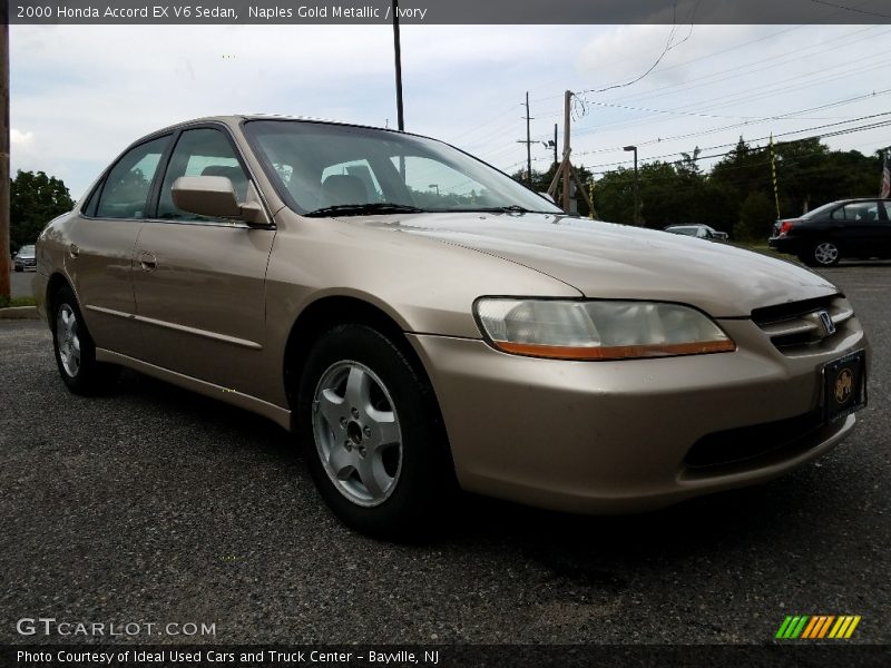 Naples Gold Metallic / Ivory 2000 Honda Accord EX V6 Sedan