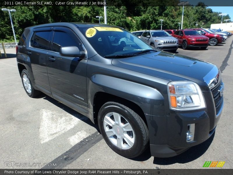 Cyber Gray Metallic / Jet Black 2011 GMC Terrain SLE AWD