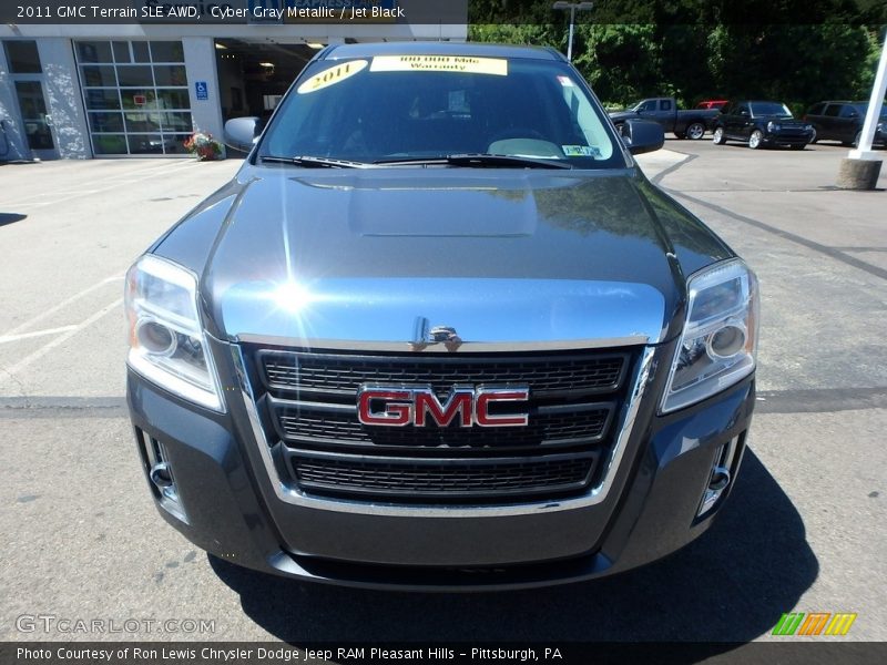 Cyber Gray Metallic / Jet Black 2011 GMC Terrain SLE AWD