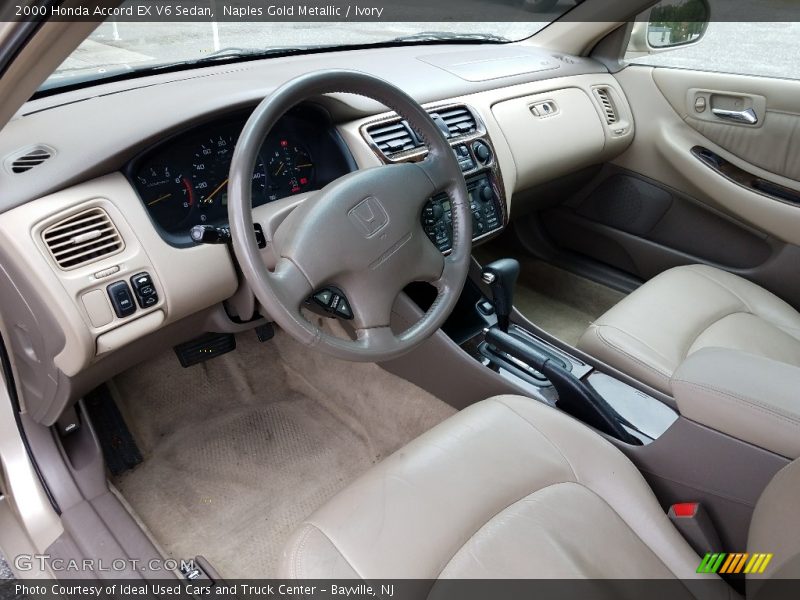 Naples Gold Metallic / Ivory 2000 Honda Accord EX V6 Sedan