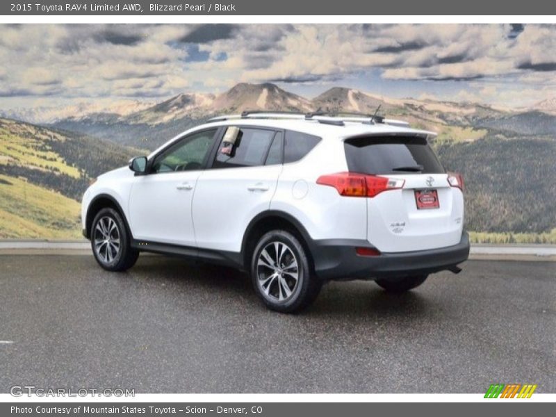 Blizzard Pearl / Black 2015 Toyota RAV4 Limited AWD